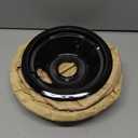 COZZIVITA GE Black Stove Drip Pans, 10% Energy Save by Enamel Spraying Prevent Bending and Rust - Include 2 6'' Burner Drip Pans and 2 8'' Drip Bowl