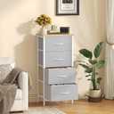 Sweetcrispy 4 Storage Drawer Dresser, Storage Cabinet, Clothes Organizer, 11.8"D x 17.7"W x 37.5"H