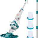 Starrybot 2026 Upgraded Cordless Pool Vacuum for Above Ground Pools, Dual Modes High-Flow/Strong-Suction, 19 GPM, 90 Mins Runtime, Handheld Pool Cleaner with Telescopic Pole, 3 Filter Bags