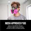 3M particulate filters P100 #2091/07000 , Pink, One Size, 2 Count