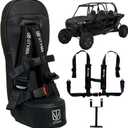 RZR 1000 and 900 (2014-2023) Bump Seat with 4-Point Harness | Kids Seat | Jump Seat | All Models (XP, Turbo, Turbo S, High Lifter, Sport, Premium, Ultimate) (Black)