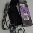 Zavarea Automatic Curling Iron - 1 Inch Rotating Curling Wand for Beach Waves & Loose Curls, Easy Hair Curler for Beginners, Anti-Scald & Frizz-Free, Dual Voltage for Travel (Gray)