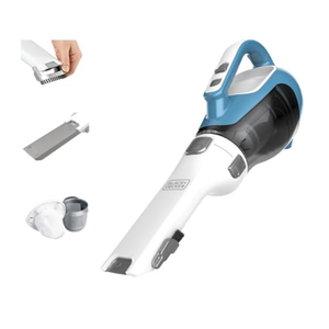 BLACK+DECKER dustbuster Advanced Clean Handheld Vacuum Cordless, Compact Home and Car Vacuum with Crevice Tool ,Rotating Nozzle and Charging Station, Large Dust Bowl (CHV1410L)
