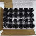 GAsupply 14x1.5 Lug Nuts 20pcs, M14x1.5 Bulge Acorn Closed End Black Lug Nuts Conical Seat 1.38" Tall 3/4" Hex