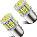 Safego 1157 BAY15D LED Bulb 2 PCS 6000K 5W Car Reverse Rear Turn Signal Parking Light 54SMD 3014 P21W White Lamp 12V Non-canbus