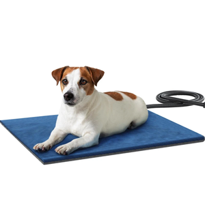 Pecute Dog Heat Pad, Pet Heating Pad Constant Temp Safe, Pet Heat Pad Anti-Bite and Waterproof, Puppy Heat Pad with Flame Retardant Cotton, Soft Cosy Heated Cat Bed for Cats and Dogs (M, 40x32 cm)