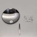 40X High Power Magnifying Mirror, 6inch Large Round Concave Travel Mirror with 3 Suction Cups Mounting, Powerful 40x Makeup Magnification with Tweezers Set