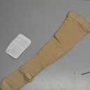 NuVein Medical Compression Stockings, 30-40 mmHg Support, Women & Men Thigh Length Hose, Closed Toe, Beige, Large