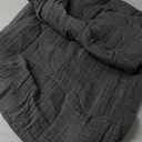 PHF 100% Cotton Muslin Blanket King Size 108" x 90", 4-Layer Lightweight and Breathable Blanket for Summer, Luxuriously Soft Gauze Bedding for Bed, Natural Minimalism Style, Ideal Gift, Greyish Black