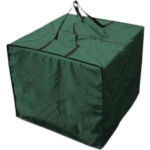 Storage Bag, Waterproof Fabric Cushion Storage Bag with Zipper and Handles-Ideal for Outdoor Indoor Patio Furniture, Clothes, Pillows, Christmas Tree, and More (Green)