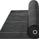 VEVOR Weed Barrier Landscape Fabric, 3x300 FT Heavy Duty Garden Weed Fabric, 3.2Oz Woven Weed Control Fabric, Weed Blocker Mat, Easy Setup, Durable PP Gardening Fabric for Driveway Ground Cover, Black