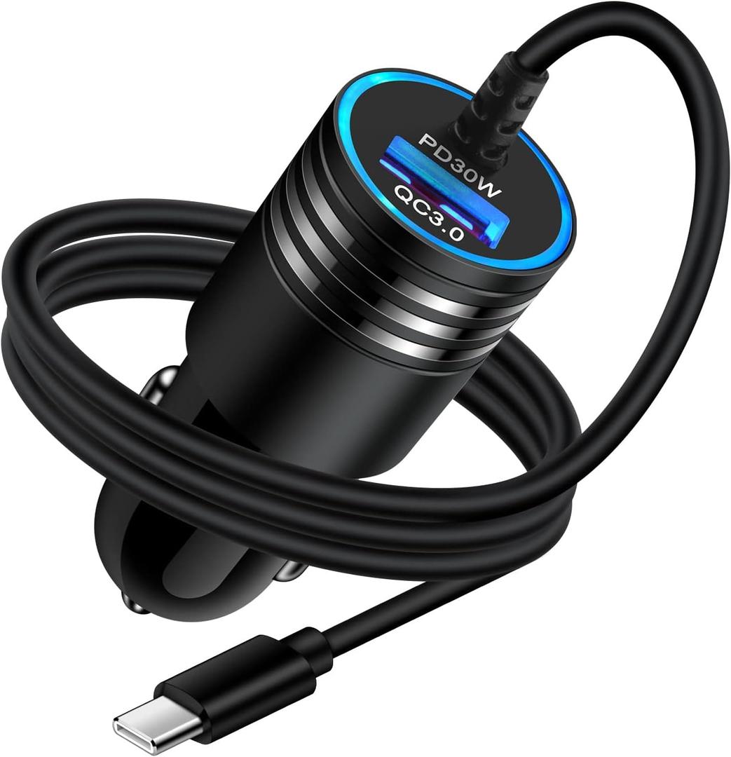 Type C Car Charger Adapter Plug USB C 48W USB Charger+USB C Cable Fast Charging Compatible for Motorola Razr/Razr+/Razr 40 50 Ultra/Edge 2024/Edge+/Edge 5G UW/G Power/G Stylus 5G 2024/5G 2024/G Play