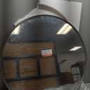 TokeShimi 30 Inch Brushed Nickel Mirror Round Tempered, Shatterproof Bathroom Vanity Mirror Circle, Metal Farmhouse Wall Mounted Mirror for Vanity, Entryway, Bedroom, Restroom, Living Room