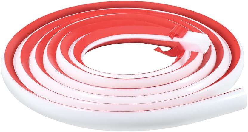 1/2 Inch Flexible Quarter Round Molding, 9.8Ft Trim Molding with Self Adhesive for Wall Tile Edge Floor Corner, Staircase Cabinet Tub (White)