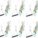 10 Pack X Frame Banner Stand Fits Any Banner Adjustable Size 23"X63" to 32"X78" with Portable Retractable Carrying Bag, Customize Banner Stand for Trade, Show Exhibition Market and Store Display