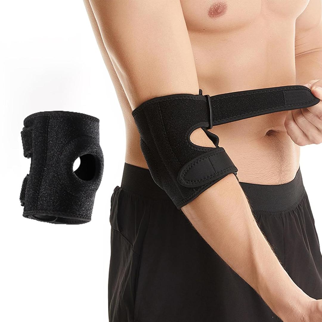 Elbow Brace for Tendonitis & Tennis Elbow Relief, Arthritis Support, Adjustable Compression Sleeve Wrap for Men & Women, Sports Injury Recovery, Golfers Elbow, Bursitis, Sprains/Strains Pain Relief