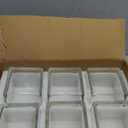 CYS EXCEL Clear Glass Cube Vase 6"x6"x6" | Square Wedding Flower Vase Centerpieces | Cubic Glass Candle Holder, 6 Pcs