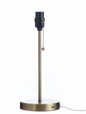 StyleCraft Antique Brass Metal Table Lamp