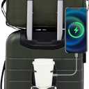 Wrangler Smart Luggage Cup Holder and USB Port, Deep Depths, 2 Piece Set