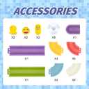 Bath Toys Water Ball Track for Kids for Wall Bathtub Toy Slide for Toddlers 3 4 5 6 Years 37 Pcs DIY Take Apart Set Shower Gift for Children