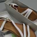 Flat Sandals For Women Dressy: Comfortable Strappy Sandal Ankle Buckle Open Toe Summer Beach Walking Vacation Daily Wear Size 5-10.5