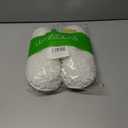 ULTRAIDEAS Women's Fuzzy Slip-on Slippers, Cozy Indoor House Shoes with Memory Foam (White, XL)