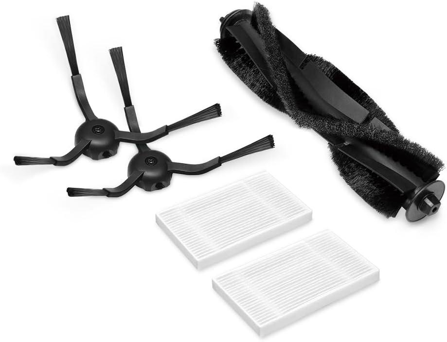 Tapo Brush & Filter Replacement  Includes Easy to Replace 1x Main Brush, 2x Side Brushes, and 2x Washable HEPA Filters, Compatible with RV30 Max Plus, RV30 Max, RV20 Max Plus, & RV20 Max Plus