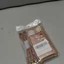 for iPhone 12 Mini Case with Card Holder for Women, for iPhone 12 Mini Phone Case Wallet with Strap Credit Card Slots Crossbody with Kickstand Zipper Case - Black