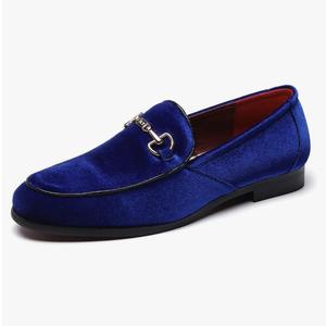 LCQL Men's Luxury Velvet Penny Loafer Shoes Noble Slip-on Suede Loafers Smoking Slippers Plus Size 9,5