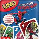 Mattel Games UNO The Amazing Spider-Man Card Game in Storage & Travel Tin for Kids, Adults & Family with Deck & Special Rule