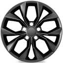 4-Pack Hubcaps Compatible with Honda CR-V CRV 2023 2024 Wheel Covers, 17 inch 17" Steel Wheel, Wheel Skins, Snap On Tire Cover Replacement (Black Color)