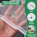 Bird Netting for Garden Protection, Fruit Tree Netting Bag with Zipper & Drawstring 2 Pack 3.9x5.9 Ft Reusable Garden Insect Netting Pest Barrier Mesh Cover for Vegetables,Bushes,Flowers and Plants