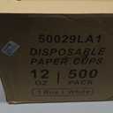 Lamosi 500 Pack 12 OZ Coffee Cups, Disposable Paper Cups for Hot/Cold Beverage, Disposable Cups 12 oz, Leak-Free Paper Coffee Cups for Cafe, Restaurant, Office and Home