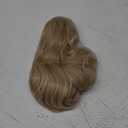 REECHO Ponytail Extension, 24" Claw Clip in Long Curly Wavy Ponytail Hair Extension Jaw Clip on Pony Tails Hairpiece for Women - Dark Blonde with Light Ends