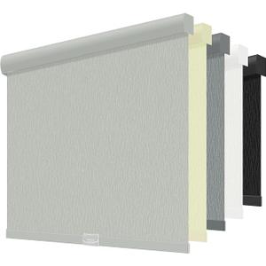 ChrisDowa Blackout Window Shades, Cordless Roller Blinds for Indoor Windows
26" W x 72" H, Light Grey, Striped Fabric with Valance, Free-Stop, Thermal Insulated, Pull Down Door Shades for Home & Office