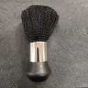 Set of 2: Professional Black Carbon Fiber Teasing Comb, Fine and Wide Tooth Hair Barber Comb For All Hair Types + Large Neck Duster Brush Professional Barber Neck Duster Brush Soft Barber Face Cleaning Hairbrush Nylon Hair Cutting Kits Barber Accessories Cleaning Supplies