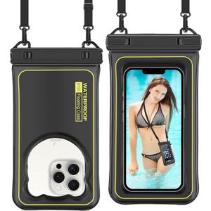 [Floatable] IP68 Waterproof Phone Pouch Floating, 2024 Cruise Ship Essentials Travel Must Haves Dry Bag for Vacation Beach Kayak Boat Accessories Bag for iPhone 15 14 13 12 Plus Pro Max Galaxy Pixel