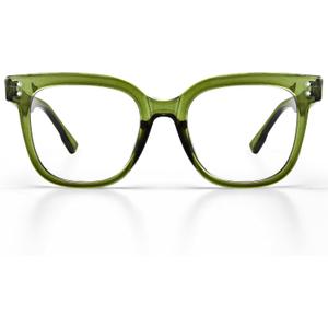 miyya Stylish Reading Glasses for Women, Cheaters Eyeglasses, Oversized Blue Light Readers, Fashion Eye Glasses