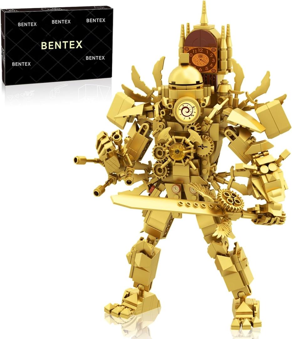 Bentex Skibi Figure Building Set, Titan Clock Man Cameraman Game Model Toys Ideas Collectible Building Bricks Birthday Gift for Adults Fans(551 Pcs)