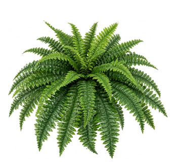 Artificial Boston Fern Plant, 28 Inch Large Faux Fern UV Resistant Outdoor Indoor, Realistic Fake Boston Fern Bush for Hanging Basket Planter Pot, No Maintenance Greenery Home Porch Patio Decor