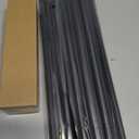 2 Pack Industrial Curtain Rods for Windows 66 to 120 Inches, Blackout Wrap Around Curtain Rod, for Indoor and Outdoor, 5/8 Inch Diameter, 65 to 120 Inches, Black