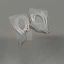 2 Pairs AirPods Ear Hooks for AirPods Pro 2, Pro, 4, 3, 2 & 1 - Upgraded Anti Slip Sports Clip Hooks - White