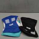 Paw Legend Washable Dog Belly Band Wrap Diapers for Male Dog | High Absorbing Puppy & Doggy Diapers Male (3 Pack,Blue,Aqua,Black,Medium)