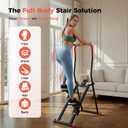 Stair Stepper for Home Gym,2.0 Stair Climber with 3-Level Adjustable Resistance&2 Incline,Extra-Wide Non-Slip Pedals