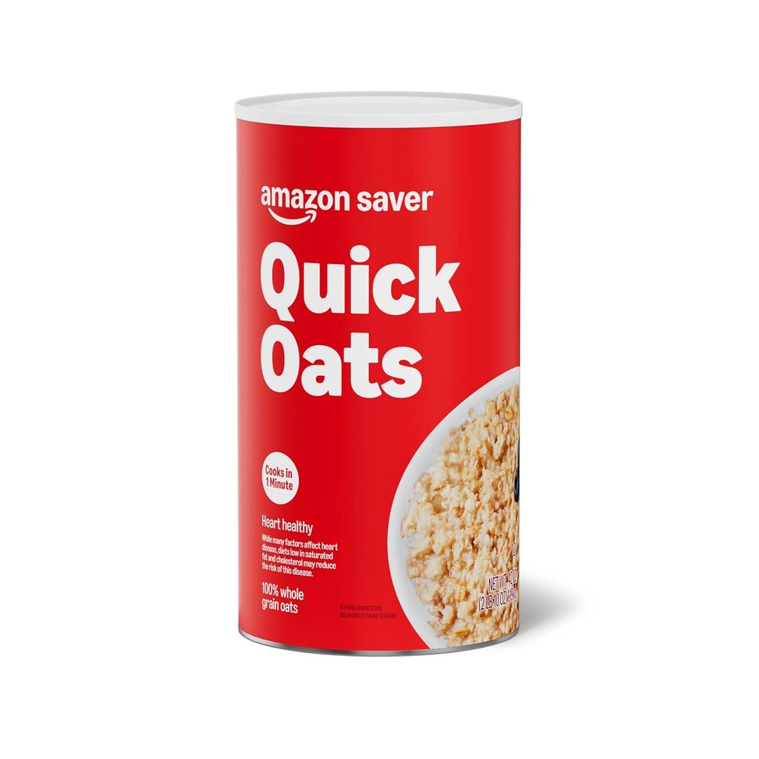 Amazon Saver, Quick Oats, 42 Oz (Previously Happy Belly Best By Dec 17, 2027
