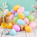 MGparty 100 PCS Easter Eggs Bulk, 2.3" Plastic Fillable Easter Eggs in Pastel Colors with 10 Golden Eggs, Empty Eggs for Egg Hunt, Easter Basket Stuffers, Party Favors and Decorations