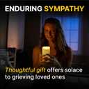 Skywin Flameless Memorial Candles for Deceased (Beside Me), 5.9 x 2.7 Inches LED Memorial Candles for Loss of Loved Ones, Remembrance and Sympathy Gift
