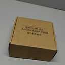 Acrylic Spice Rack Wall Mount-6 Inch, Clear Spice Shelf Storage Holder, 4 Pack Hanging Seasoning Rack Organizer for Cabinet Door, Cupboard or Wall Kitchen (Adhesive or Screw)