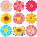 Leatrice 8PCS Flower Diamond Art Coasters Small Diamond Painting Kits for Adults Beginners Women Gem Art Coasters with Holder Funny DIY Crafts for Home Decor
