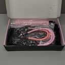 Pilates Bar Kit with Resistance Bands, Multifunctional Yoga Pilates Bar with Heavy-Duty Metal Adjustment Buckle, Portable Home Gym Pilates Resistance Bar Kit for Women Full Body Workouts (Pink(20/25/30lbs))